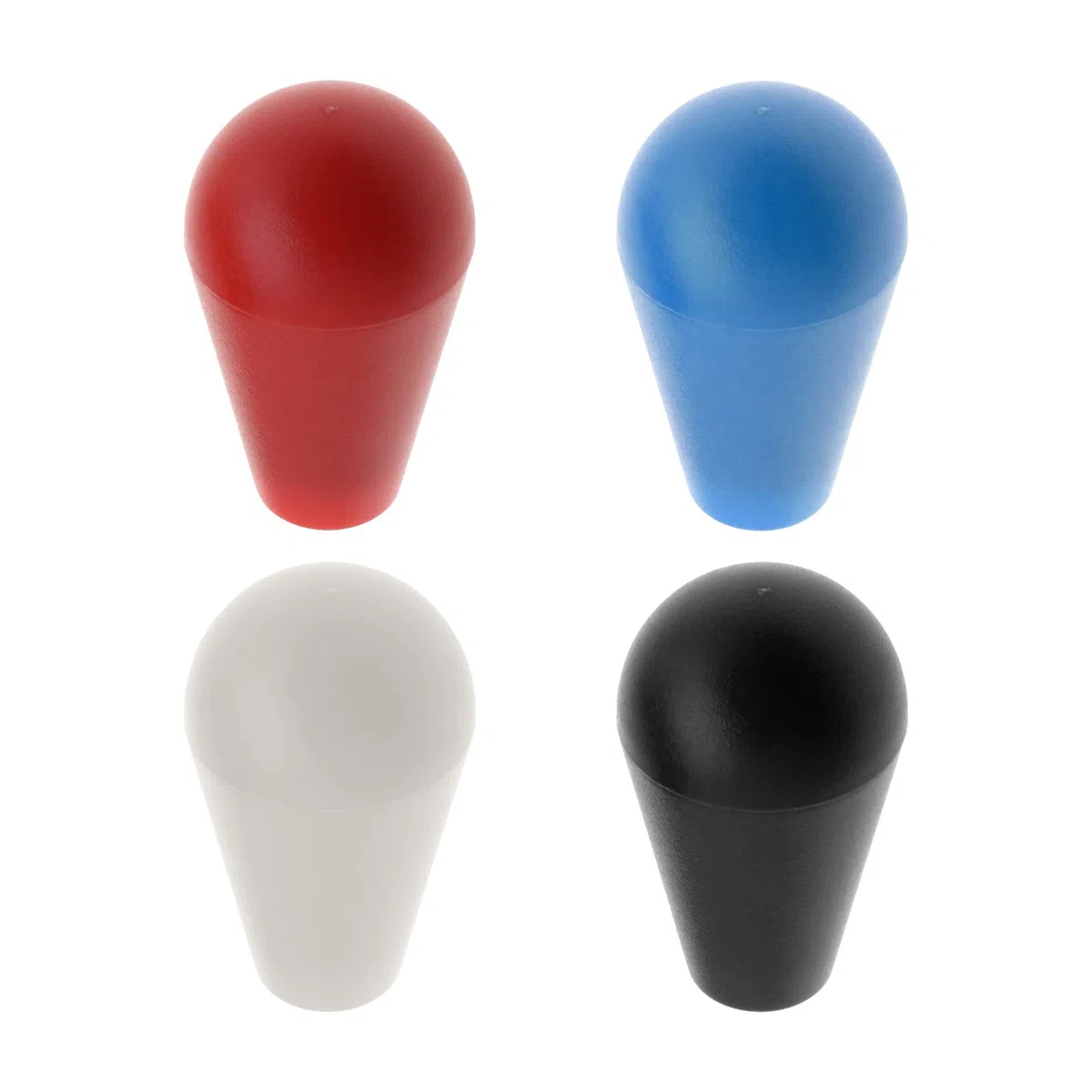 ECSiNG 4 unids elipse oval joystick cabeza balancín bola superior mango para M5 tornillo joystick arcade juego DIY piezas de repuesto joystick accesorios negro rojo blanco azul