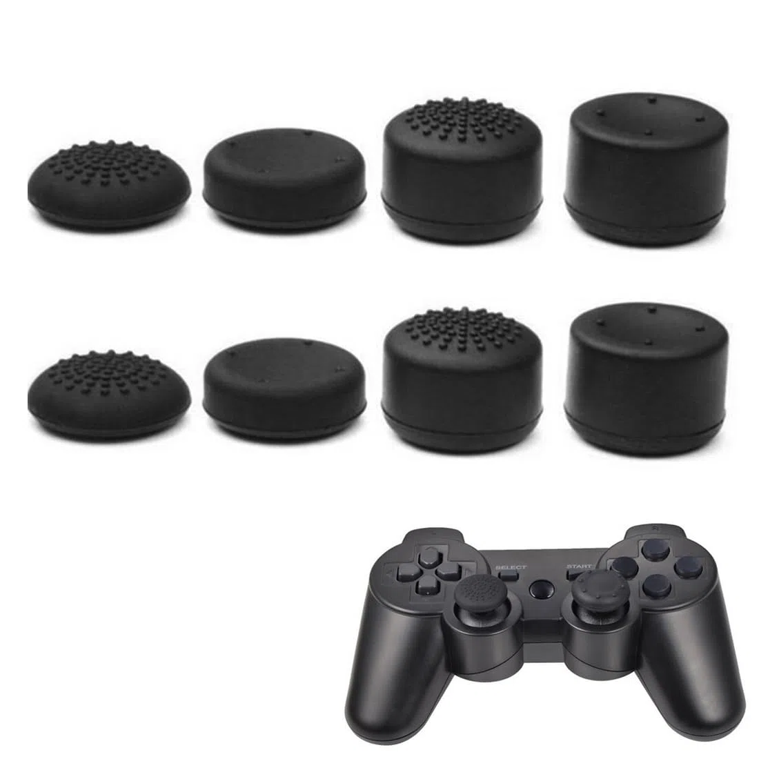 Ensemble de 8 pièces Joystick pour Steam Deck OLED,Joystick Caps pour Steam Deck LCD,Silicone Thumb Grip Caps pour Steam Deck