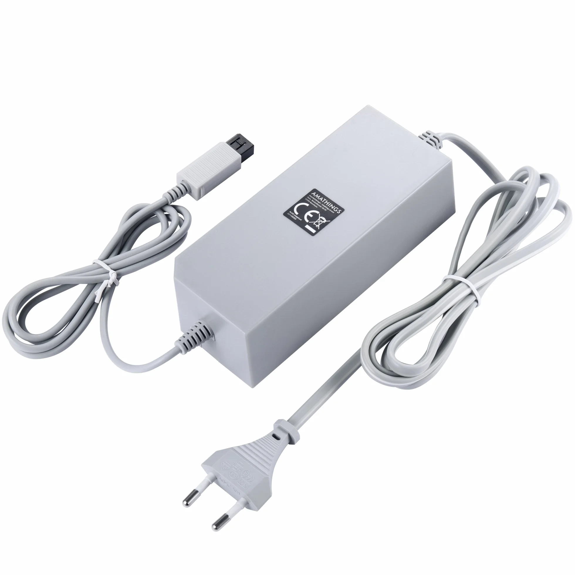 AMATHINGS Fuente de alimentación compatible con Nintendo Wii – Adaptador de CA de repuesto (220 V) – Cargador de 12 V/3,7 A – Silencioso y seguro – Compatible con todos los modelos Euro Wii (no para