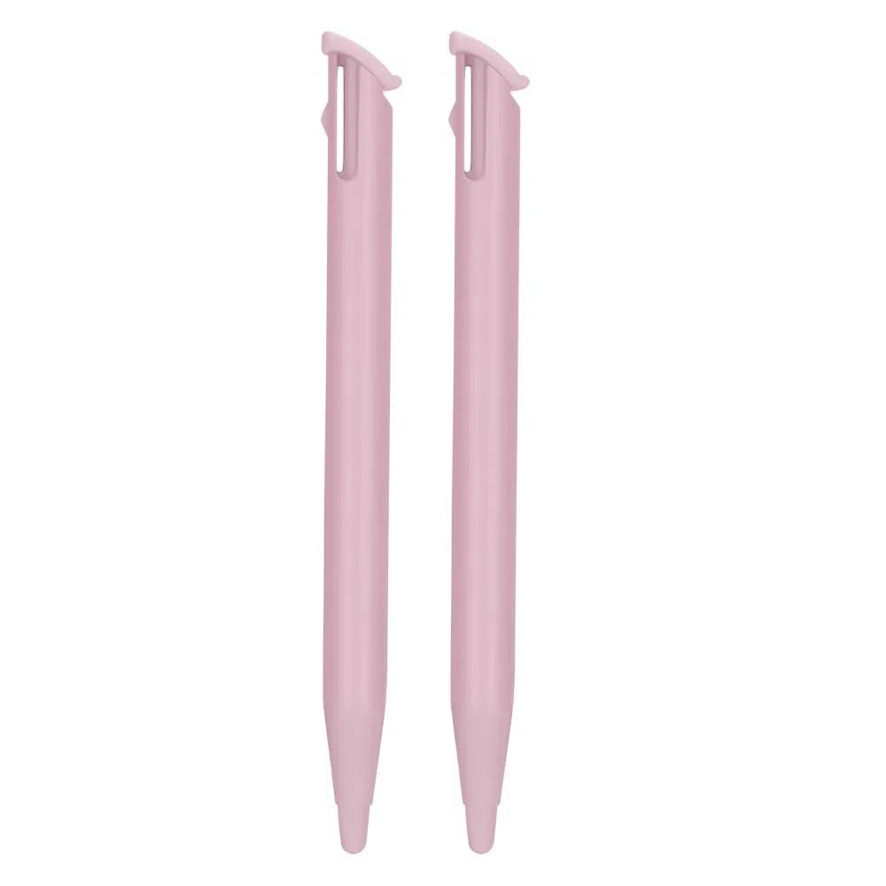 2 lápices capacitivos de repuesto para pantalla táctil, color rosa, compatibles con consolas Nintendo 2DS XL (nueva versión de tapa abatible)