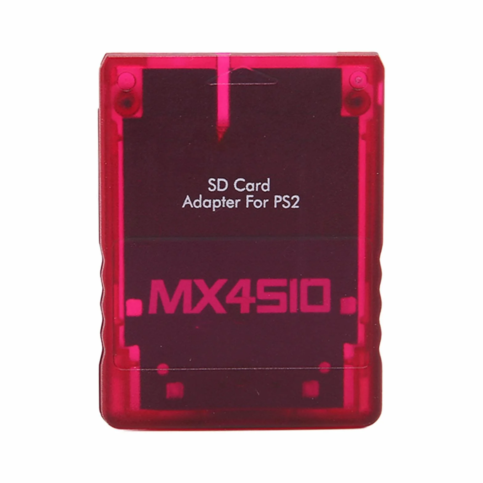 Adaptador de Tarjeta SD para, MX4SIO SIO2SD Adaptador de Tarjeta de Memoria de Reemplazo para Fat Consola (Rojo Transparente)