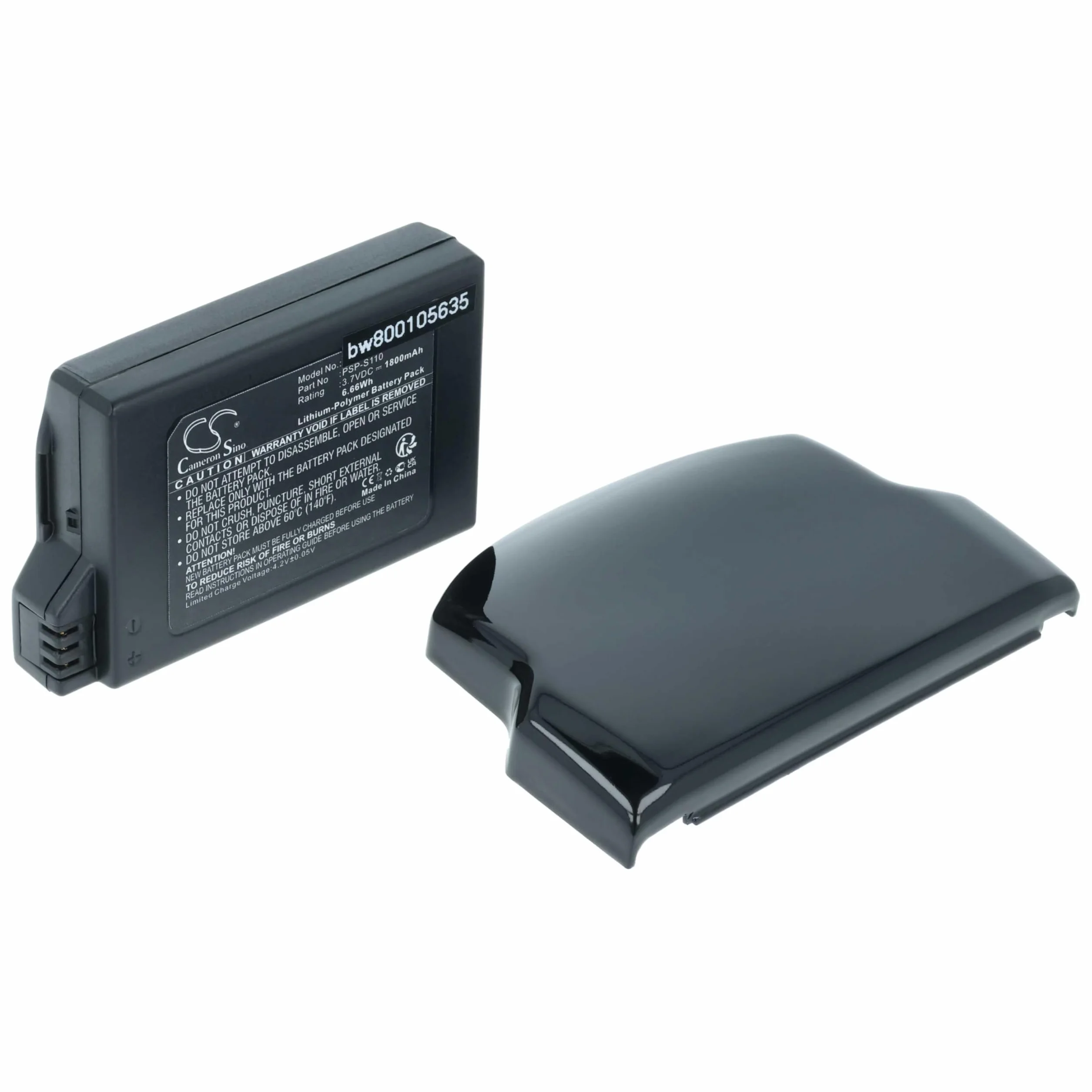 vhbw Batería Compatible con Sony PlayStation Portable PSP-3008 Consola (1800mAh, 3,7V, Li-Poli)