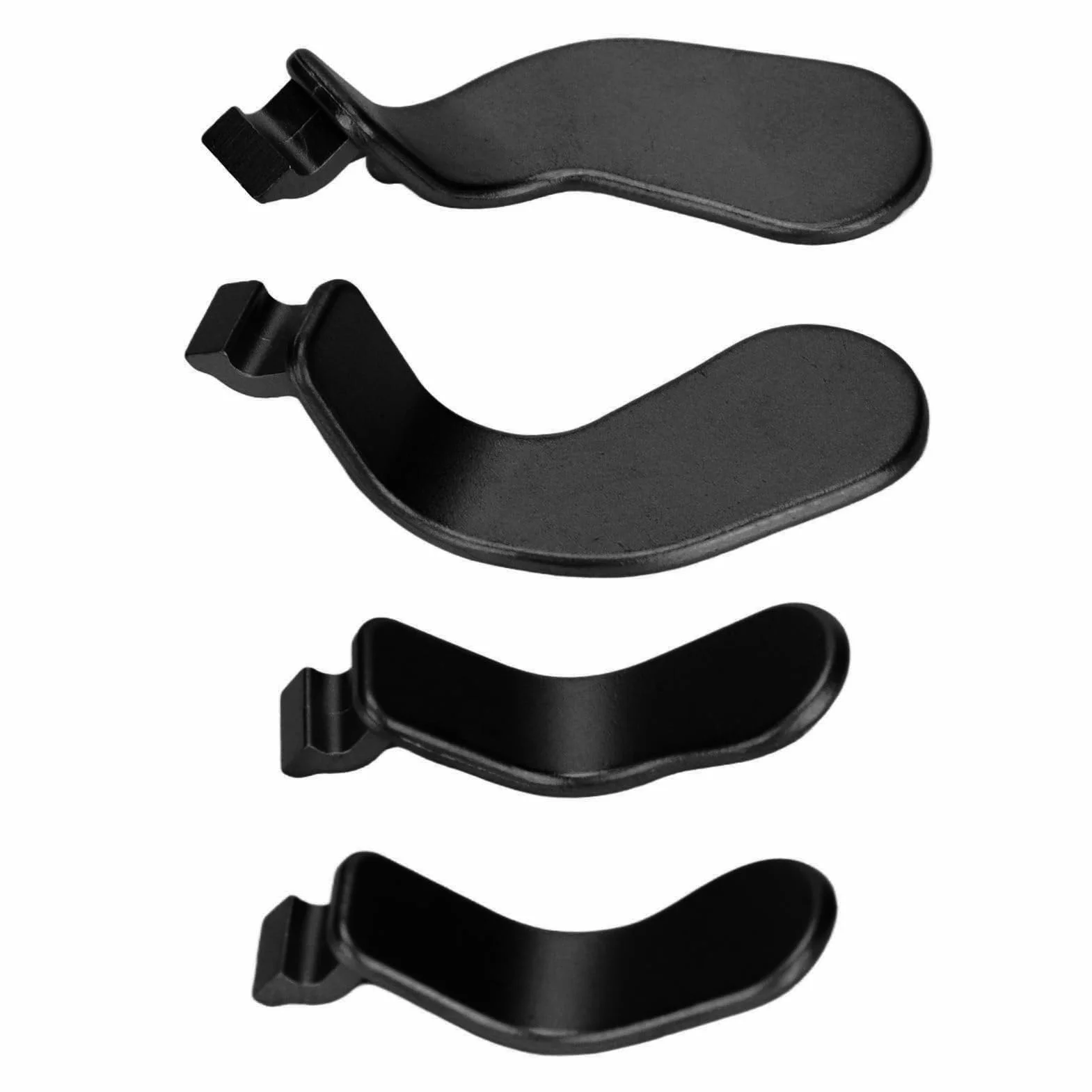4PCS Paletas del Controlador, Piezas del Controlador de Reemplazo de Las Paletas del Controlador de Acero Inoxidable para One Controller Series 2 Model 1797(Negro)