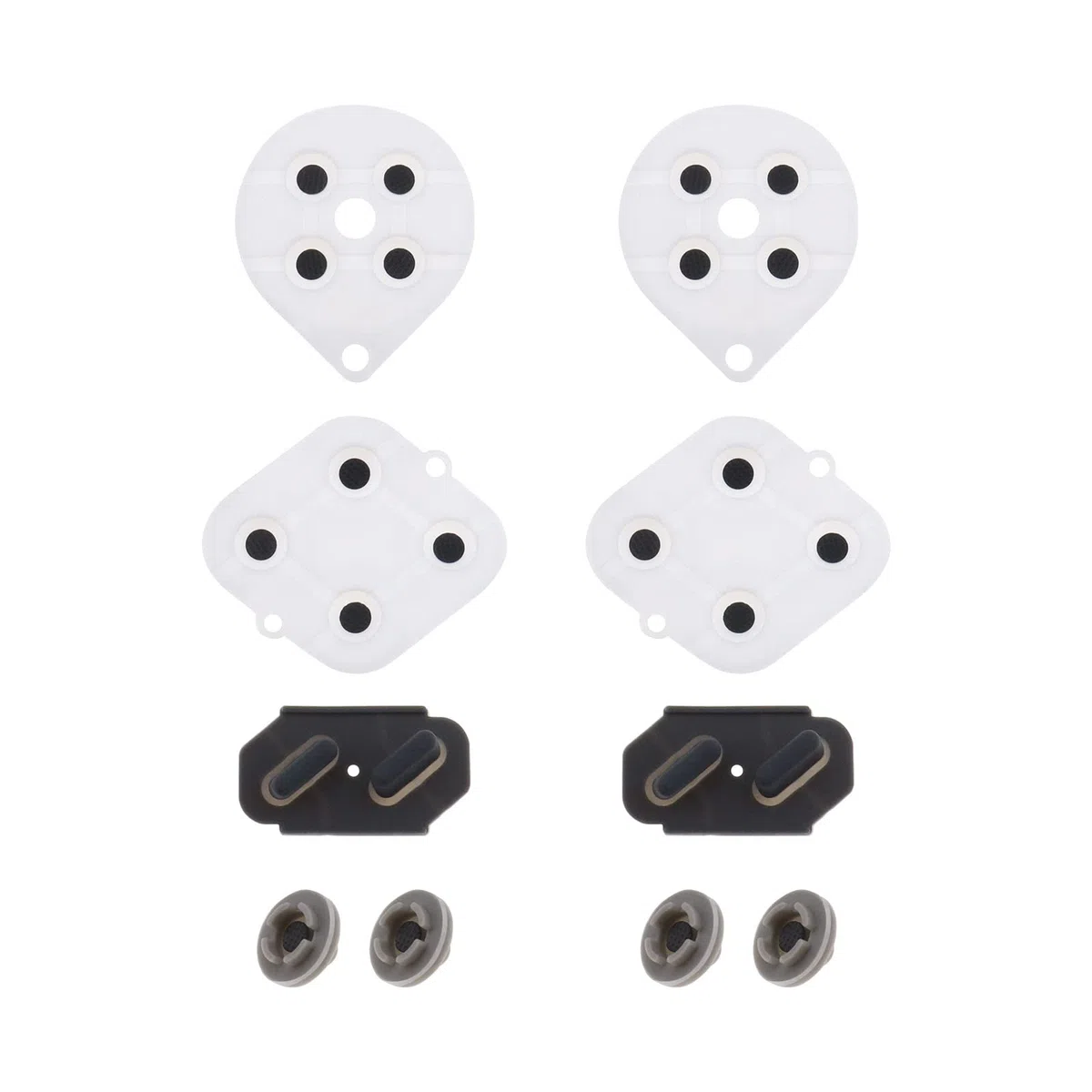 ECSiNG Juego de 2 almohadillas de botón de conducción, de silicona, para reparación de botón de mando, compatible con supermando