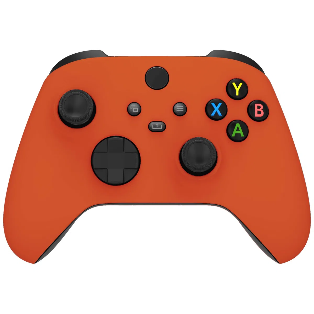 eXtremeRate Carcasa para Xbox Series X S Mando Accesorios Protector Placa Frontal Funda Delantera Reemplazo Kit Cubierta Cover Shell para Xbox Series S X Control-No Incluye Mando(Naranja)