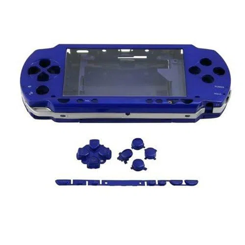 OSTENT Reparación Completa de la Carcasa Mod + Sustitución de Botones para Sony PSP 1000, Colores Azul