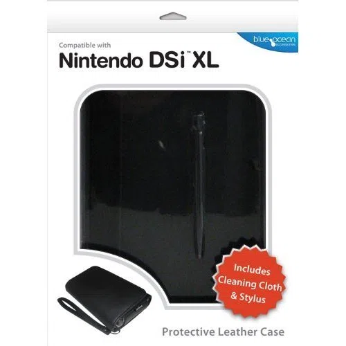 Blue Ocean Accessories Leather Case - Black (Nintendo DSi XL) [Importación inglesa]