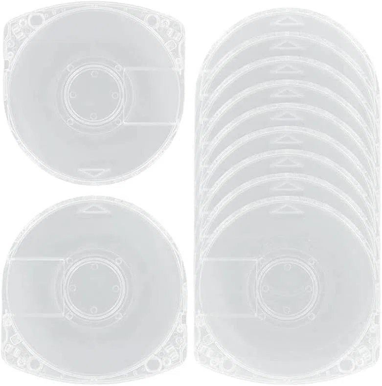 10 unidades de fundas de almacenamiento de discos de juego UMD caja protectora transparente UMD para PSP 1000 2000 3000