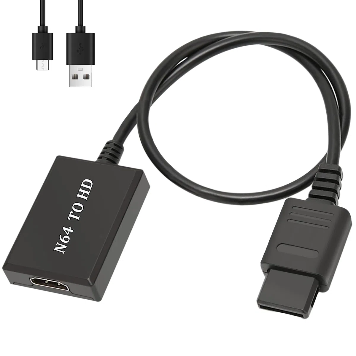 Nizirioo Adaptador conversor de N64 a HDMI: consola de videojuegos 1080P 720P para SNES/NGC, cable de enlace para señal de vídeo N64